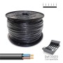 Cable Eléctrico Manguera Sediles Negro 2 x 1,5 mm 200 m h05vvh2-f