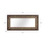 Miroir suspendu Alexandra House Living Multicouleur 46 x 92 x 1 cm