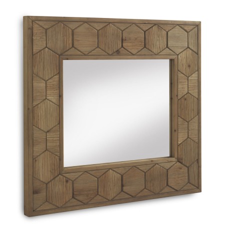 Miroir suspendu Alexandra House Living Naturel 89 x 80 x 4 cm
