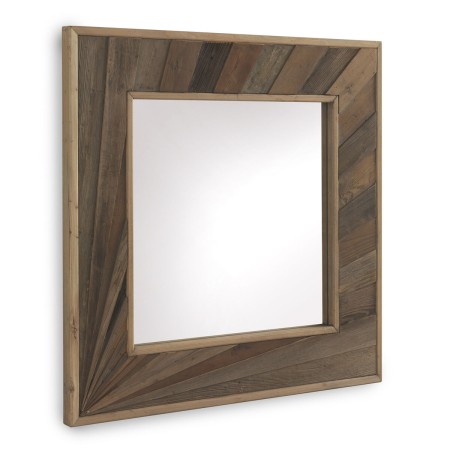 Miroir suspendu Alexandra House Living Naturel 89 x 89 x 4 cm