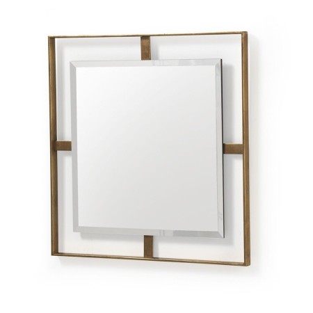 Espejo Colgante Alexandra House Living Dorado 71 x 71 x 3 cm