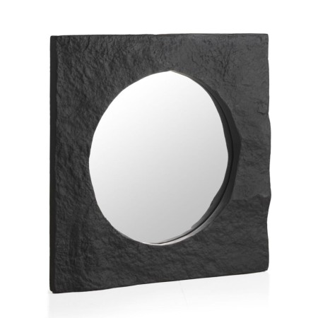 Miroir suspendu Alexandra House Living Noir 80 x 80 x 7 cm