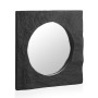 Miroir suspendu Alexandra House Living Noir 80 x 80 x 7 cm