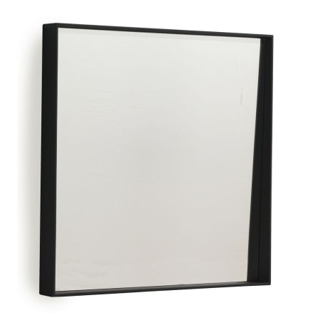 Espejo Colgante Alexandra House Living Negro 50 x 50 x 5 cm