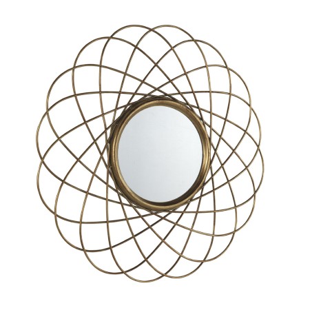 Espejo Colgante Alexandra House Living Dorado 90 x 90 x 3 cm