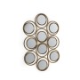 Espejo Colgante Alexandra House Living Dorado 59 x 87 x 3 cm