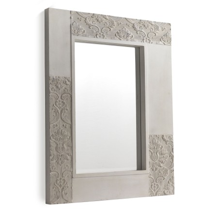 Espejo Colgante Alexandra House Living Blanco 80 x 100 x 5 cm