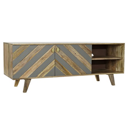 Meubles de télévision DKD Home Decor Gris Bois de manguier Bois MDF Marron Clair (147 x 45 x 56 cm)