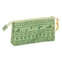 Portatodo Triple Mufasa Verde Beige 22 x 12 x 3 cm