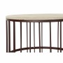 Jeu de 3 tables DKD Home Decor Marron Bois Métal Bordeaux (3 pcs) (40 x 40 x 45 cm)