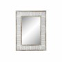 Miroir mural DKD Home Decor Toile Naturel Bois Blanc Décapé (60 x 2,5 x 80 cm)