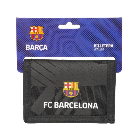 Cartera F.C. Barcelona Black Negro 12,5 x 9,5 x 1 cm