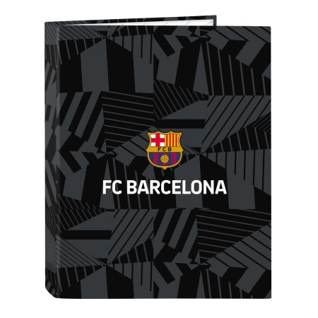 Reliure à anneaux F.C. Barcelona Black Noir A4 26.5 x 33 x 4 cm