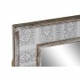 Miroir mural DKD Home Decor Toile Naturel Bois Blanc Décapé (60 x 2,5 x 80 cm)