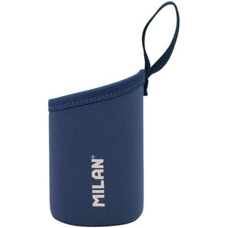 Funda isotérmica para botella Milan Serie 1918 Azul marino 354 ml Neopreno