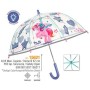 Parapluie Perletti Transparent Fibre de Verre 67 cm Enfant Licorne