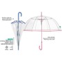 Parapluie Perletti Transparent Microfibre Ø 89 cm Avec bordure