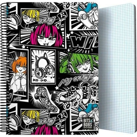 Libreta de Anillas Grafoplas Bits&Bobs 24 Yuku Multicolor Din A4 80 Hojas 21,5 x 31,5 cm