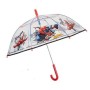 Paraguas Spider-Man Perletti Transparente Fibra de Vidrio 74 cm Infantil