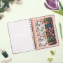 Agenda Finocam Moniquilla A5 15,5 x 21,2 cm 2025 Floral