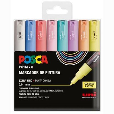 Rotulador de pintura acrílica POSCA PC-1M/8C Pastel 0,9-1,3 mm 8 Piezas