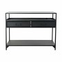 Console DKD Home Decor Noir Métal Verre (100 x 40 x 76 cm)