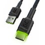 Cable USB Green Cell KABGC06 Negro Verde 1,2 m