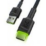 Câble USB Green Cell KABGC13 Noir Vert 2 m