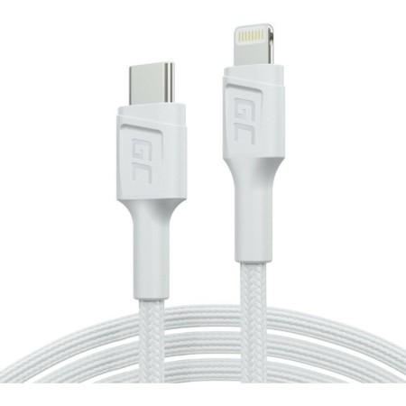 Cable USB Green Cell KABGC29W Blanco 2 m