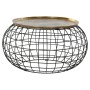 Table d'appoint DKD Home Decor Noir Doré Aluminium (80 x 80 x 44 cm)