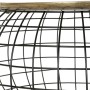 Table d'appoint DKD Home Decor Noir Doré Aluminium (80 x 80 x 44 cm)