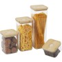 Boîte Alexandra House Living 81688 Transparent Acrylique Bambou Plastique Mélamine 1 L
