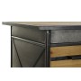 Bureau DKD Home Decor Noir Métal Bois MDF (120 x 50 x 80 cm)