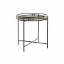Table d'appoint DKD Home Decor Noir Métal Bois MDF (45 x 45 x 47 cm)
