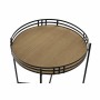 Table d'appoint DKD Home Decor Noir Métal Bois MDF (45 x 45 x 47 cm)