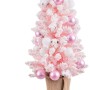 Árbol de Navidad Rosa PVC Flores Bolas 30 x 30 x 90 cm