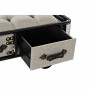 Banquette DKD Home Decor  Noir Beige Métal PU (120 x 42 x 43 cm)