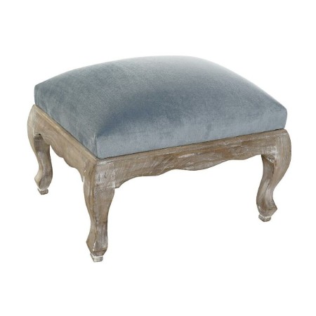 Repose-pied DKD Home Decor Polyester Bleu ciel Pin (44 x 34 x 31.5 cm)