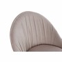 Chaise de Salle à Manger DKD Home Decor Rose Doré Métal Polyester (60 x 60 x 85 cm)