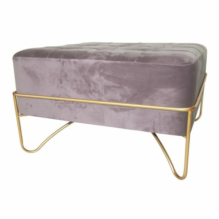 Banquette DKD Home Decor  Mousse Rose Doré Métal Polyester Velours Bois MDF (80 x 80 x 42 cm)