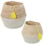 Lot de paniers Alexandra House Living 03777 Blanc osier Rotin Fibre naturelle (2 Unités)