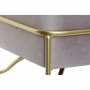 Banquette DKD Home Decor  Mousse Rose Doré Métal Polyester Velours Bois MDF (42 x 42 x 38 cm)