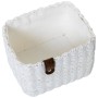 Juego de Cestos Alexandra House Living 03817 Blanco Mimbre Ratán Fibra natural (3 Unidades)