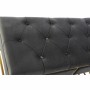 Banquette DKD Home Decor  Gris Doré Métal Polyester Velours (10 cm) (100 x 48 x 48 cm)