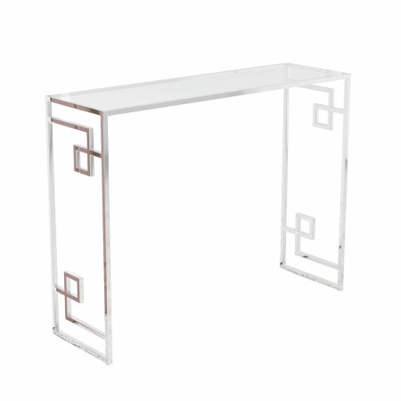 Console DKD Home Decor Verre Métal Argent (120 x 40 x 78 cm)