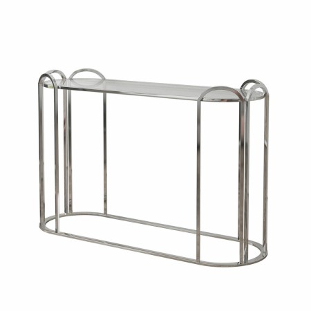 Console DKD Home Decor Verre Métal Argent (120 x 40 x 78 cm)