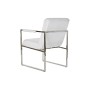 Chaise DKD Home Decor Polyester Acier Blanc (56 x 68 x 92 cm)