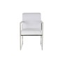 Chaise DKD Home Decor Polyester Acier Blanc (56 x 68 x 92 cm)