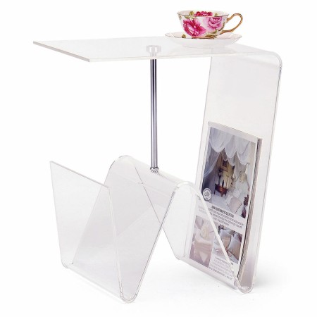 Table Porte-revues DKD Home Decor Métal Transparent Acrylique (40 x 30 x 44 cm)