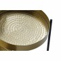 Table d'appoint DKD Home Decor Noir Doré Acier (57 x 40 x 47 cm)